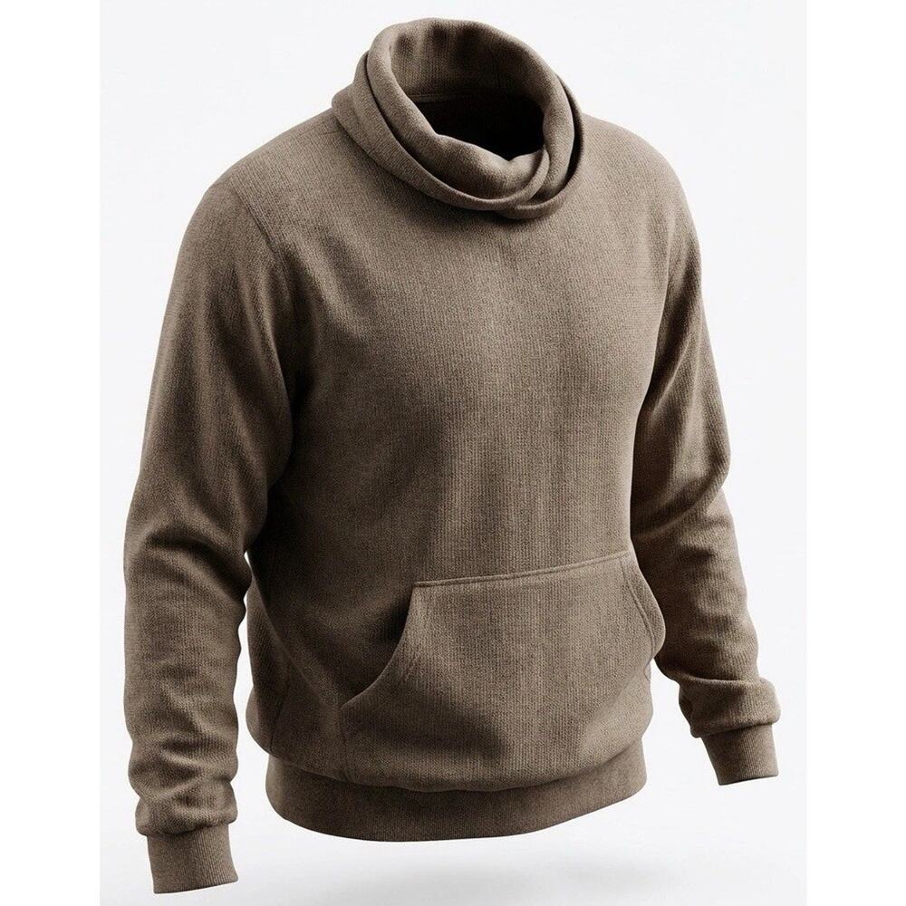 Goodfellow & Co Men’s Brown Cozy Knit‎ Pullover Hoodie XL New With Tags